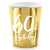 Gold 60th Birthday Party Cups I 60th Birthday Supplies I My Dream Party Shop UK