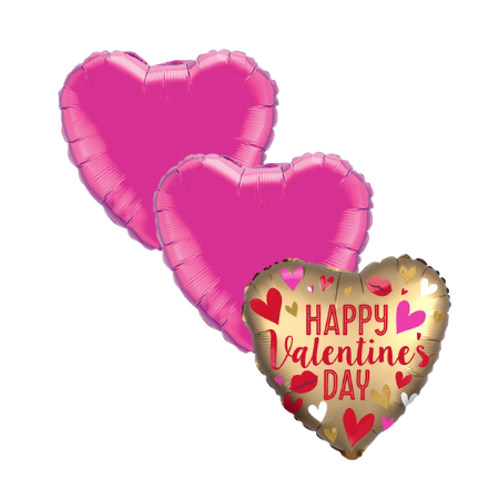 Gold Happy Valentine's Day Balloon I Helium Balloons Ruislip I My Dream Party Shop