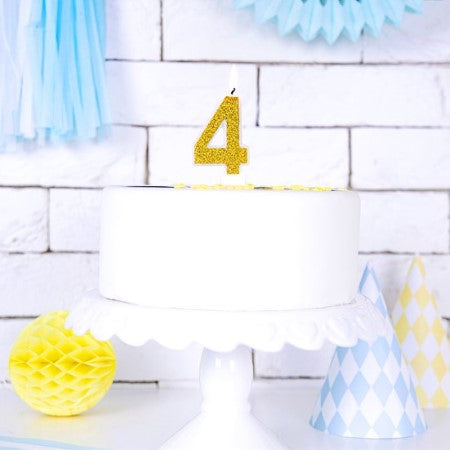 Gold Number Candles I Candle Accessories I My Dream Party Shop I UK