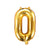 Small Gold Foil Number 0 Balloons I 14 inches I My Dream Party Shop I UK