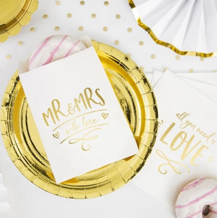 Large Round Gold Foil Plates I Gold Party Supplies I My Dream Party Shop UK