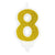 Gold Glittery Birthday Candle Numbers I My Dream Party Shop I UK