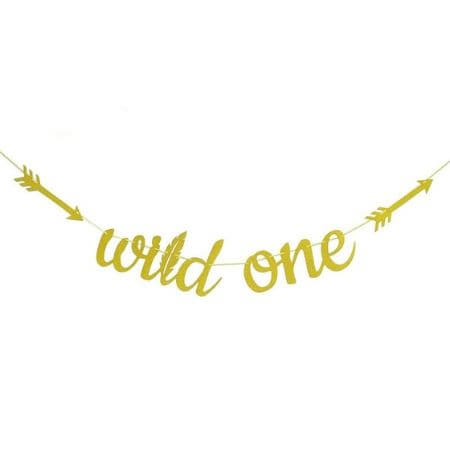 Gold Wild One Garland I Wild One Party Decorations I UK