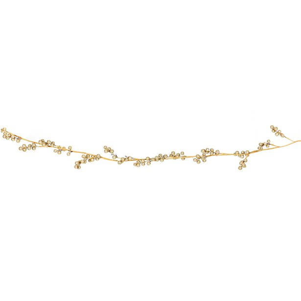 Gold Glitter Mistletoe Garland I Gold Christmas Decorations I UK
