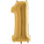 Helium Inflated Vintage Gold One Foil Number Balloons, 40 Inches I My Dream Party Shop Ruislip