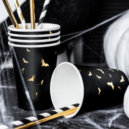 Black Halloween Party Cups I Halloween Party Tableware I My Dream Party Shop UK