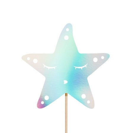 Iridescent Mermaid Cake Toppers I Mermaid Party I UK