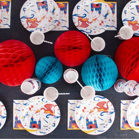 Knights and Dragons Napkins I Knights Party Tableware I My Dream Party Shop UK