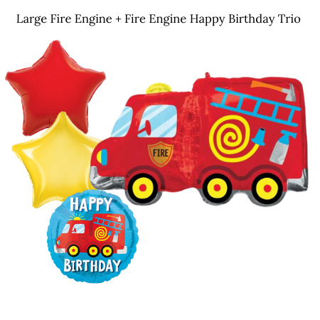 Fire Engine Balloon Sets I Helium Balloons Ruislip I My Dream Party Shop