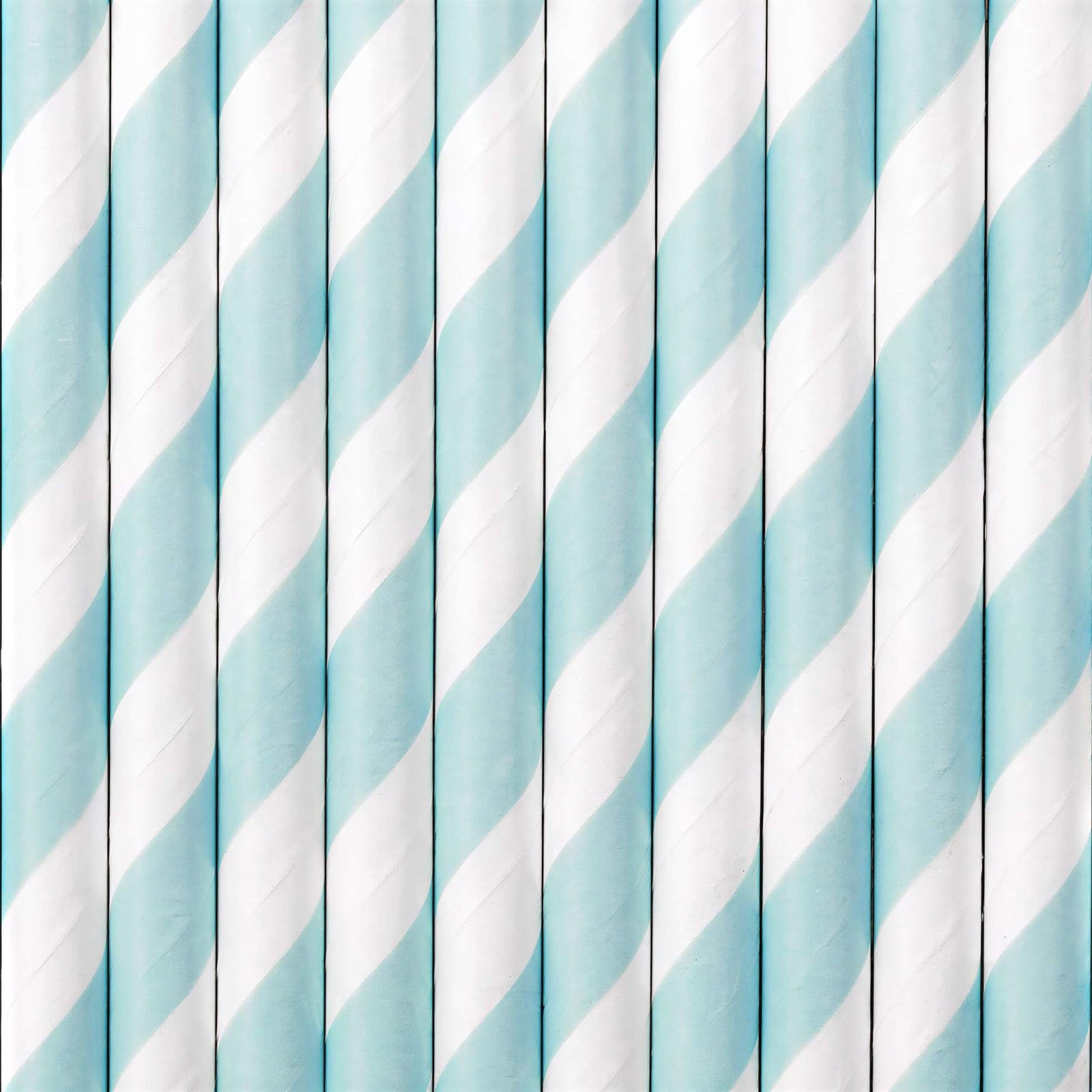 Pastel Blue and White Straws I Blue Party Supplies I My Dream Party Shop UK