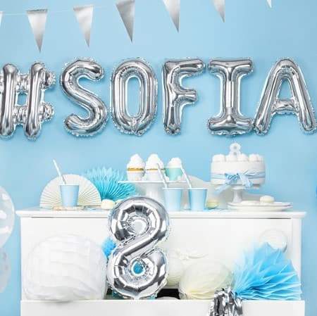 Mini Silver Bunting I Stunning Silver Decorations and Garlands I UK