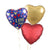 Navy Love You Satin Luxe Heart Balloon (Helium Inflated for Collection)