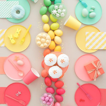 San Francisco Oh Happy Day Rainbow Plate Set I Rainbow Party I My Dream Party Shop