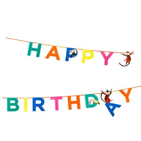 Party Animals Birthday Garland I Modern Party Supplies I UK