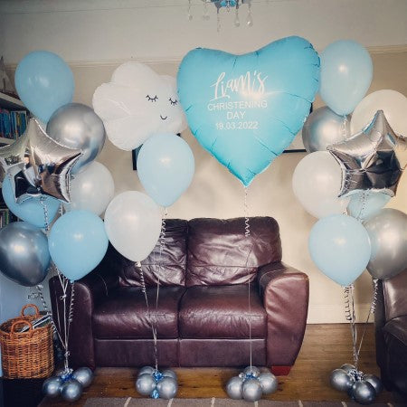 Pastel Christening Balloons I Helium Balloons for Collection Ruislip I My Dream Party Shop
