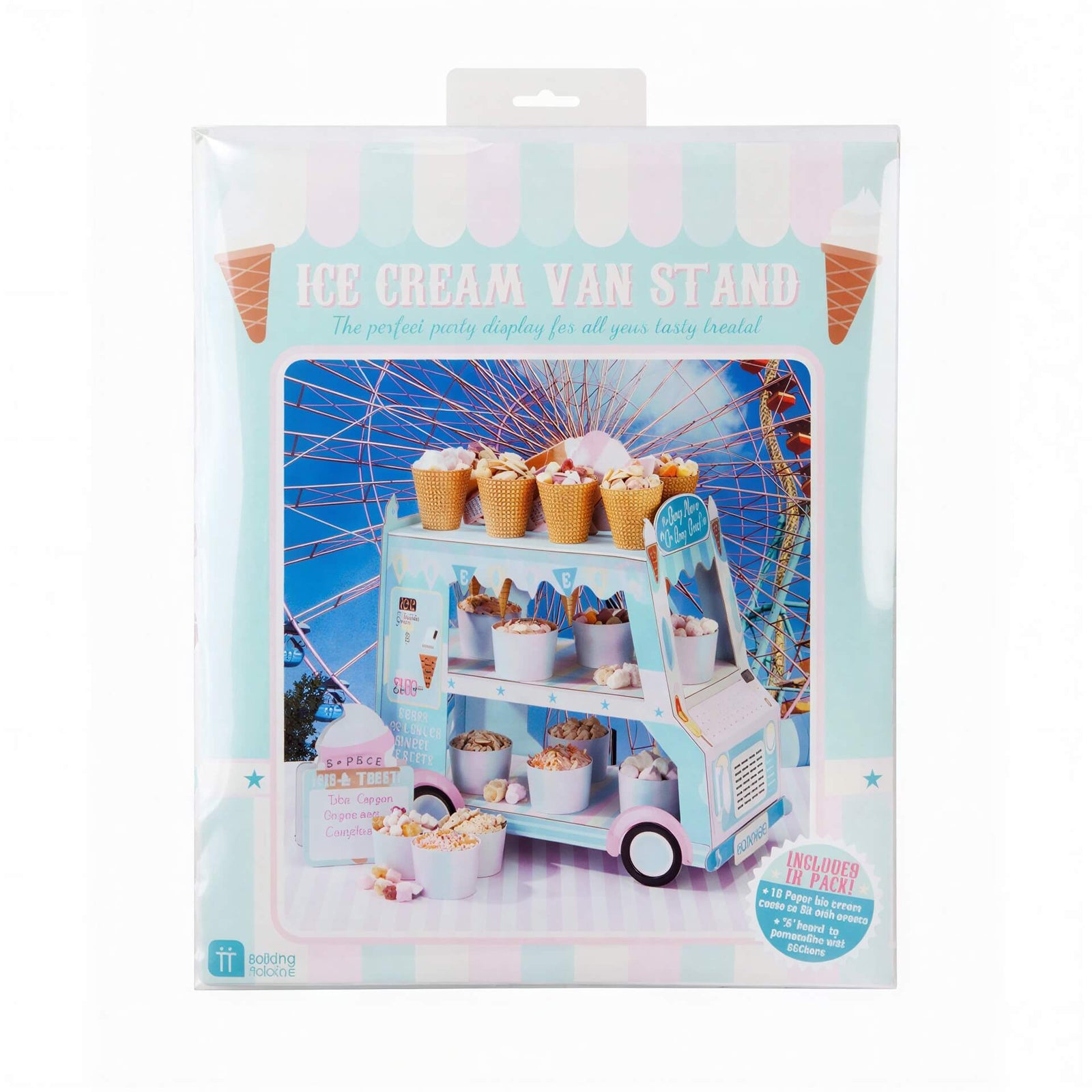 Pastel Ice Cream Van Cake Stand I Ice Cream Party Decorations & Tableware I My Dream Party Shop I UK