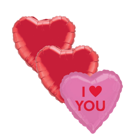 I Love You Helium Balloon Set for Collection Ruislip I My Dream Party Shop