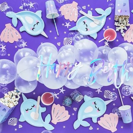 Shell Shaped Napkins I Mermaid Party Tableware I My Dream Party Shop UK