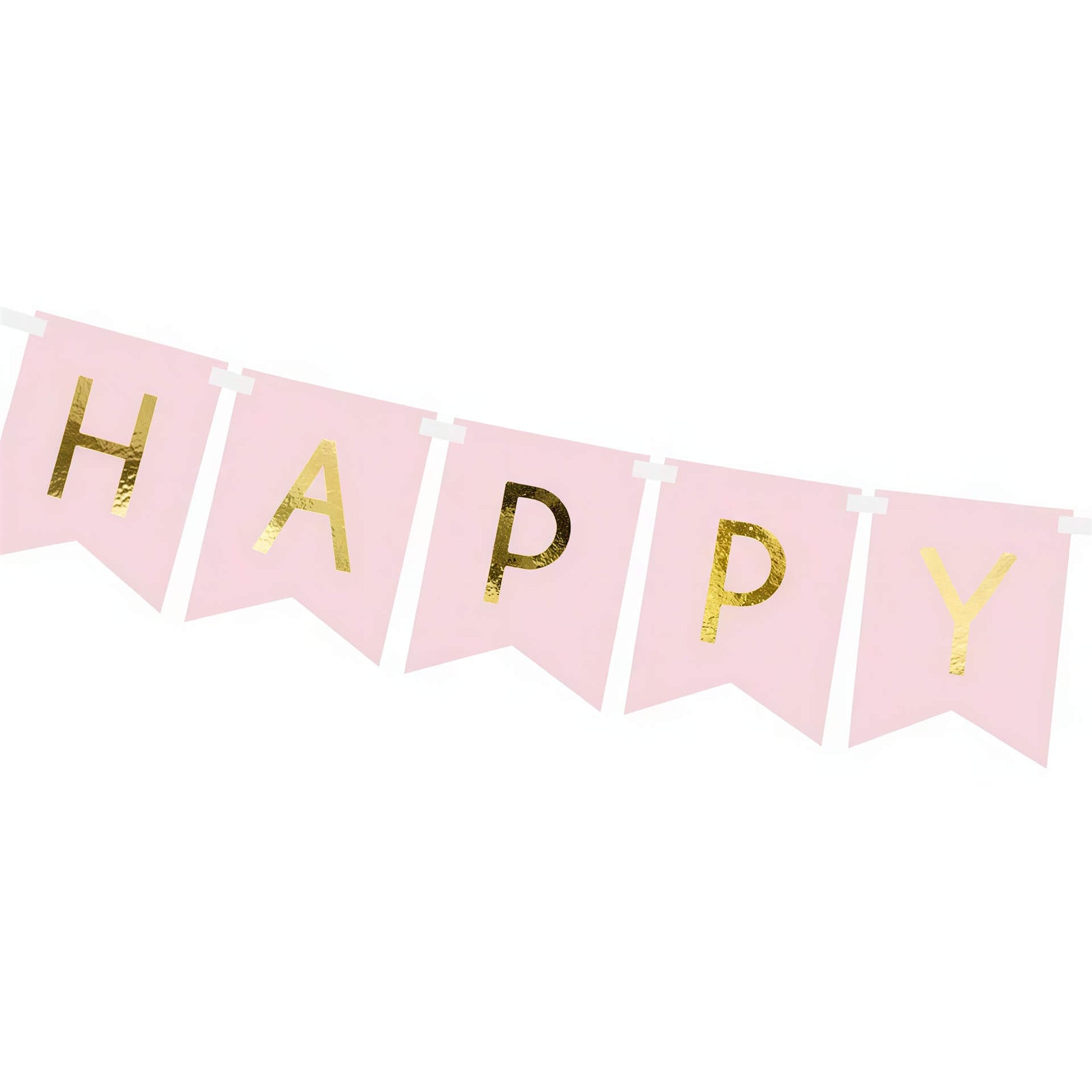 Pastel Pink and Gold Happy Birthday Garland I Pink Party Supplies I My Dream Party Shop UK