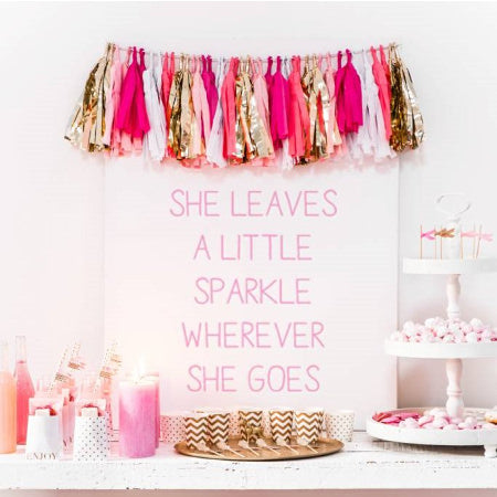 Luxury Pink and Gold Tassel Garland I Pink Party Decorations I My Dream Party Shop I UK