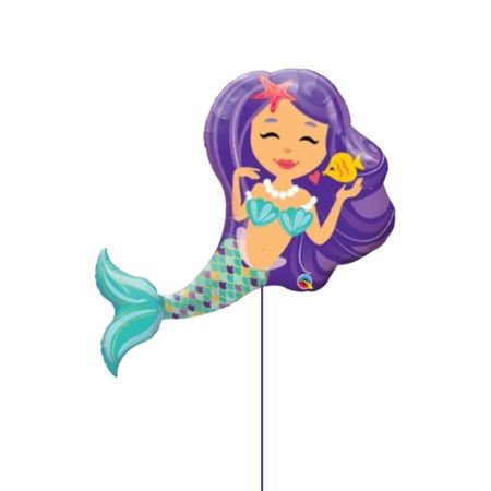 Purple Mermaid Helium Balloon Collection Ruislip I My Dream Party Shop