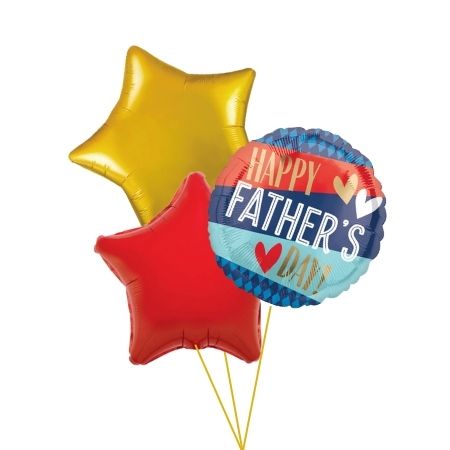 Father's Day Helium Balloon Trio I Father's Day Helium Balloons I My Dream Party Shop