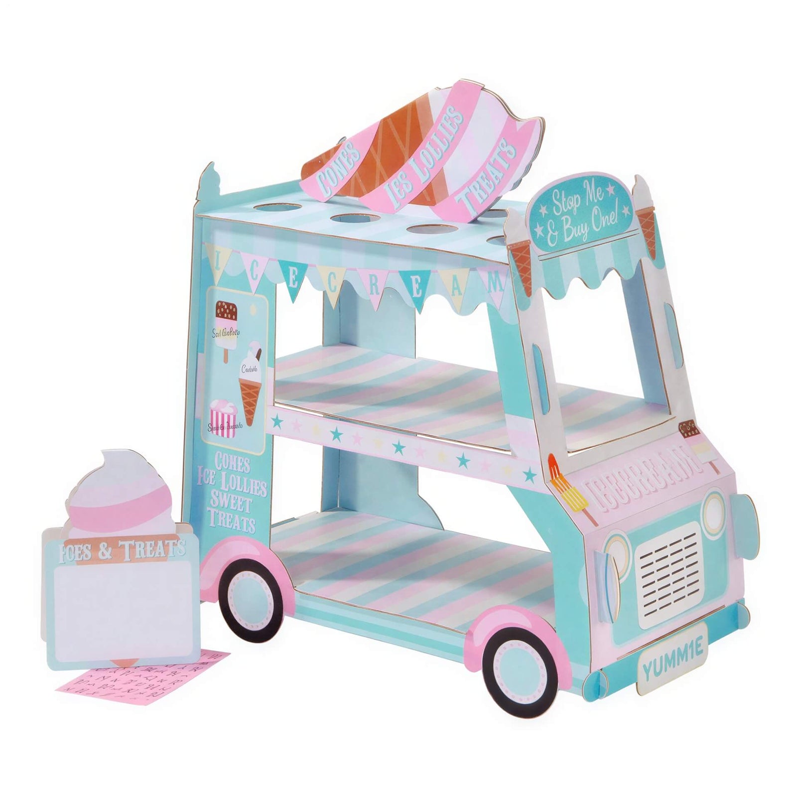Vintage Style Ice Cream Van Treat Stand I Ice Cream Party Supplies I My Dream Party Shop