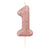 Rose Gold Number One Candle I Rose Gold Number Candles I My Dream Party Shop UK