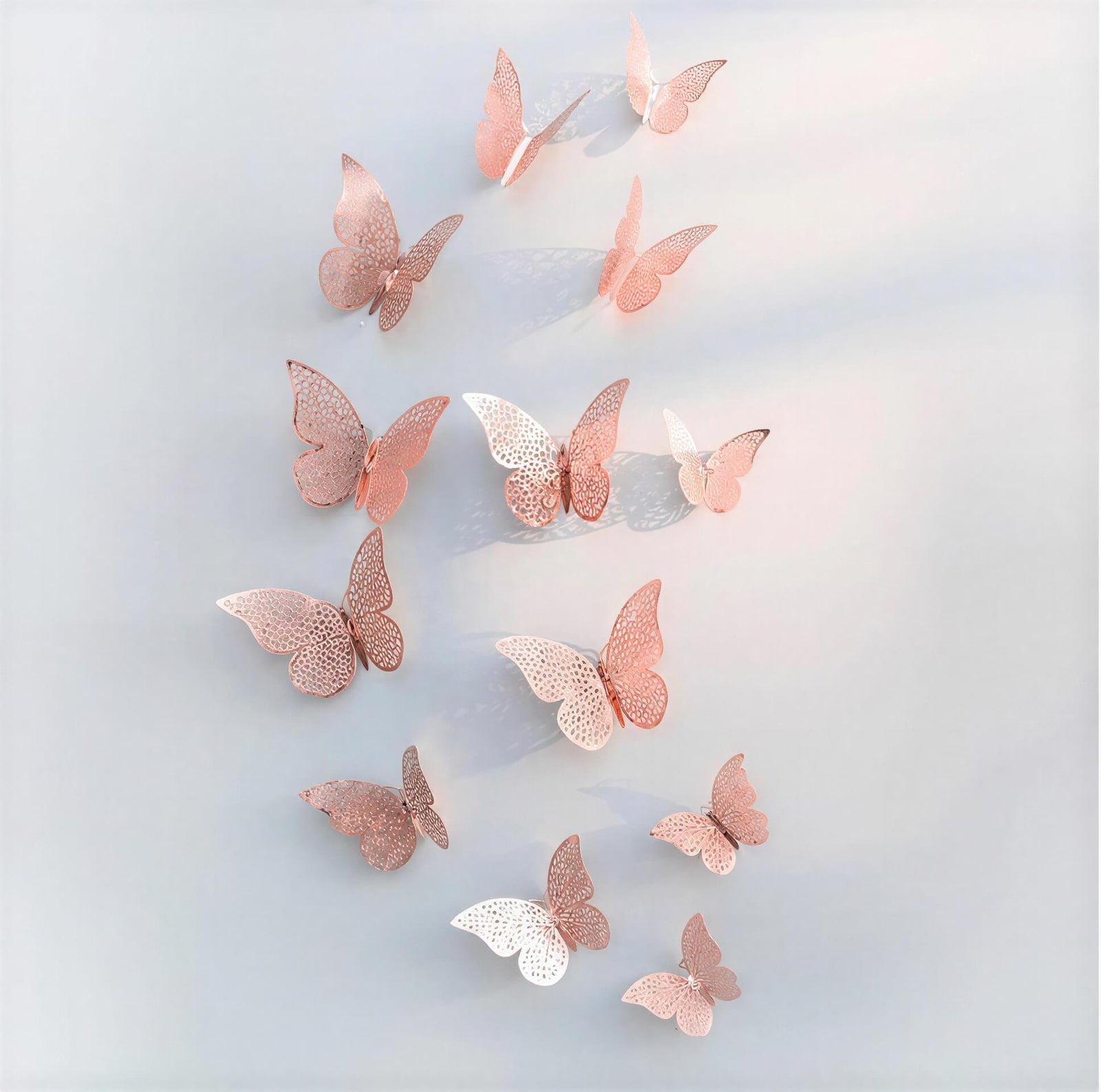 Rose Gold Butterfly Decorations I Rose Gold Party Decorations I UK