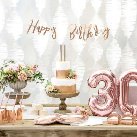 Rose Gold Foil Plates 7 Inch I Rose Gold Party Tableware I My Dream Party Shop