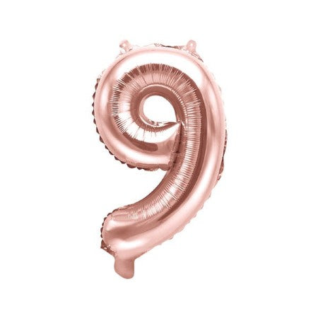 Rose Gold Number 9 Balloon I Rose Gold Foil Numbers Balloons I UK