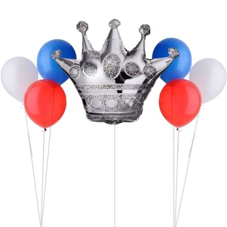 Silver Crown Helium Balloons I Royal Party Balloons Ruislip I My Dream Party Shop