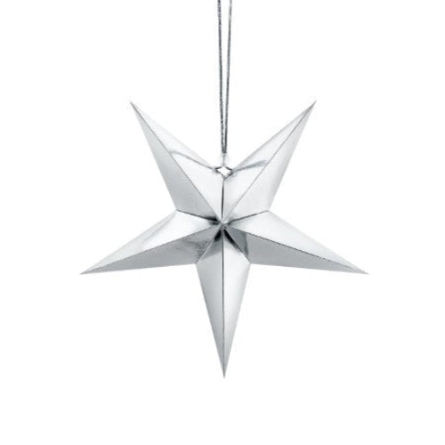 Silver Star Decoration I Silver Party I My Dream Party Shop I UK