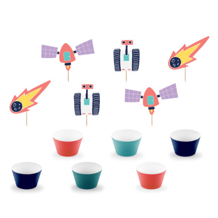 Space Party Cupcake Decoration Kit I Space Party Supplies I My Dream Party Shop UK