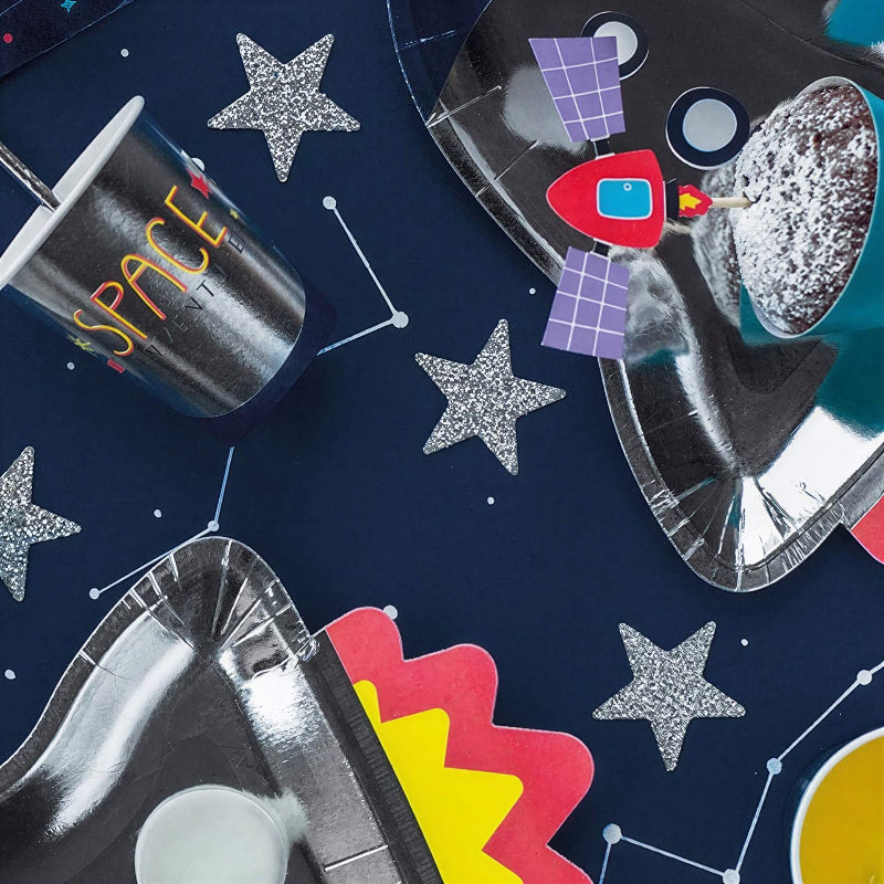Silver Space Party Cups I Space Party Supplies I My Dream Party Shop I UK