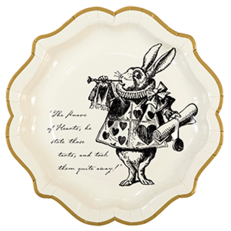 Truly Alice Large Plates I Alice in Wonderland Party Decorations I My Dream Party Shop UK