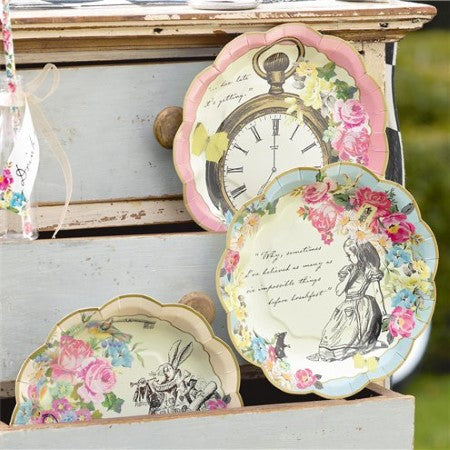 Truly Alice Small Paper Plates I Alice in Wonderland Party Supplies I My Dream Party Shop