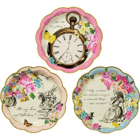 Truly Alice Small Paper Plates I Alice in Wonderland Party Tableware I My Dream Party Shop