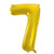 Helium Inflated Gold Foil Number 7 Balloon 34 Inches I Collection Ruislip I My Dream Party Shop