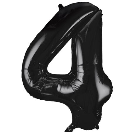 Helium Inflated Black Foil Number Balloons for Collection Ruislip I My Dream Party Shop