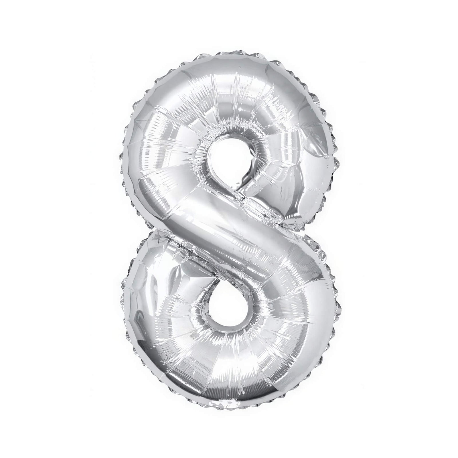 Gigantic Silver Foil Number Balloons, 34 Inches I Silver Number Eight Balloon I UK