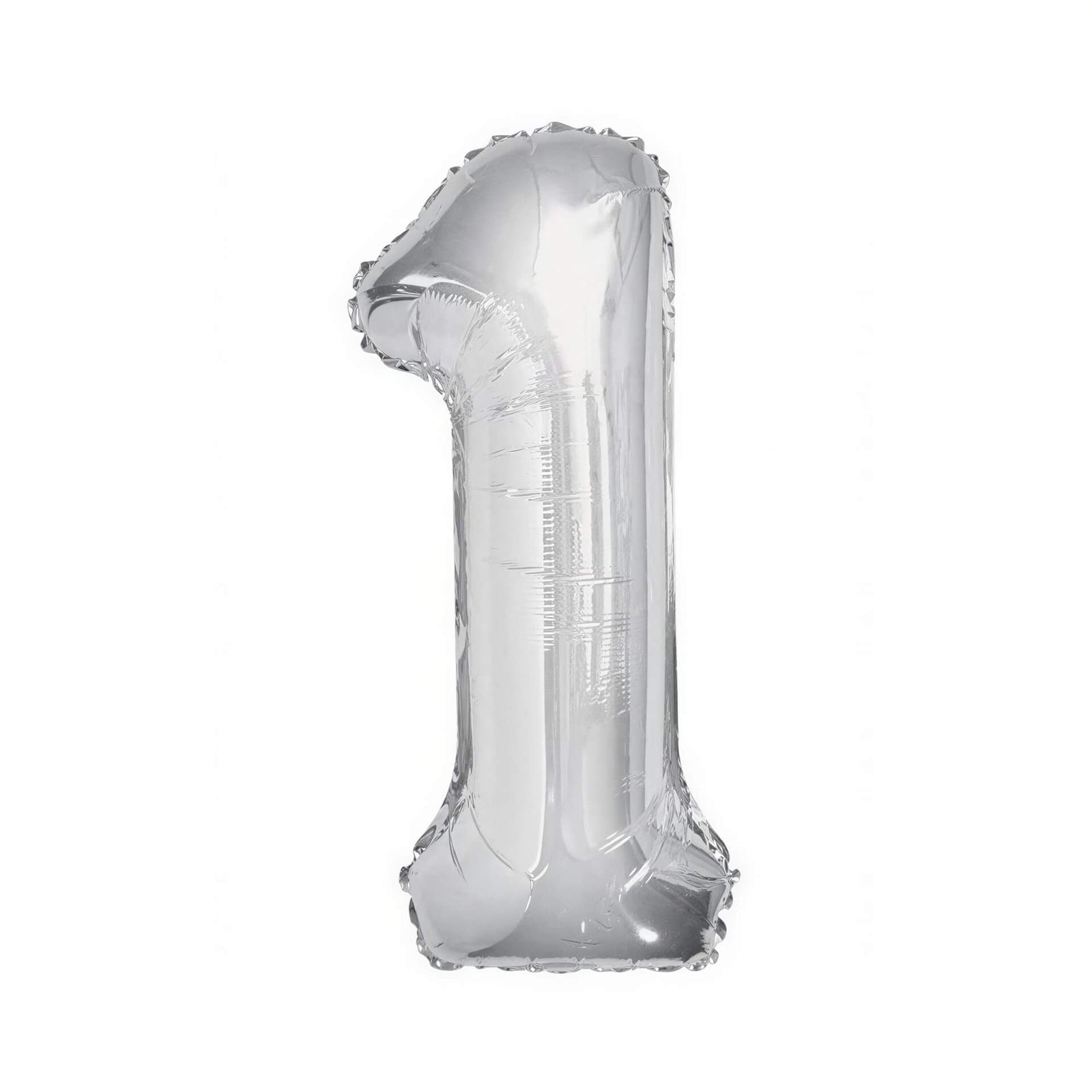 Gigantic Silver Foil Number Balloons, 34 Inches I Silver Number One Balloon I UK