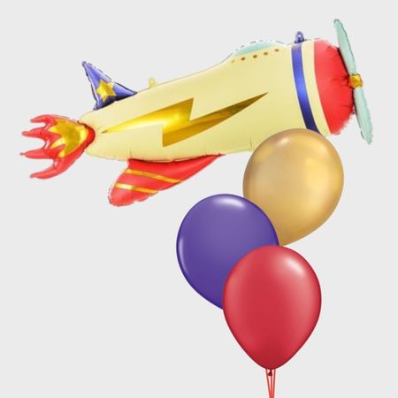Vintage Helium Aeroplane Balloon I Children's Helium Balloons Ruislip I My Dream Party Shop
