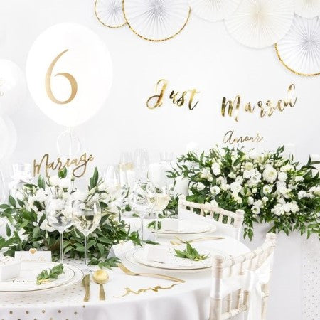 White and Gold Fan Decorations I White Party Supplies I My Dream Party Shop
