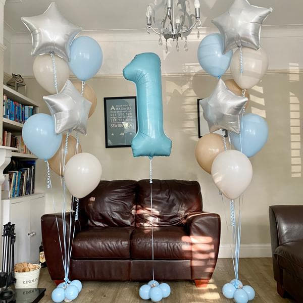 Inflated Helium Balloons for Collection