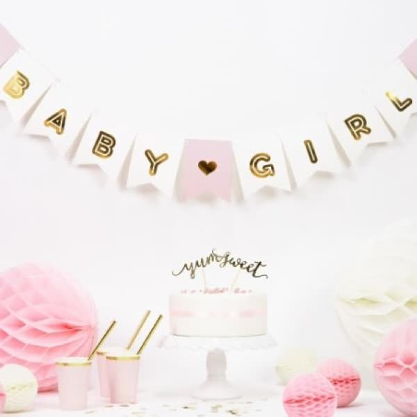 Baby Shower - Pink and Gold