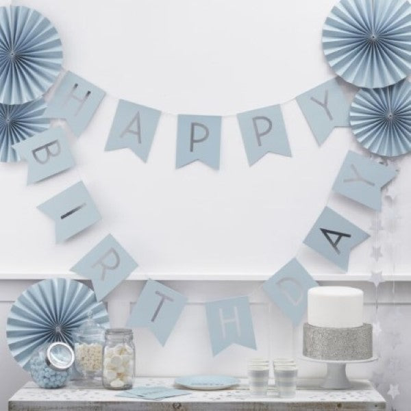 Blue and Silver 1st Birthday Party Supplies I My Dream Party Shop UK