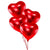 Four Red Heart Balloons I Helium Balloons for Collection Ruislip I My Dream Party Shop