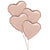 Four Rose Gold Heart Balloon Bouquet I Helium Balloons Collection Ruislip I My Dream Party Shop