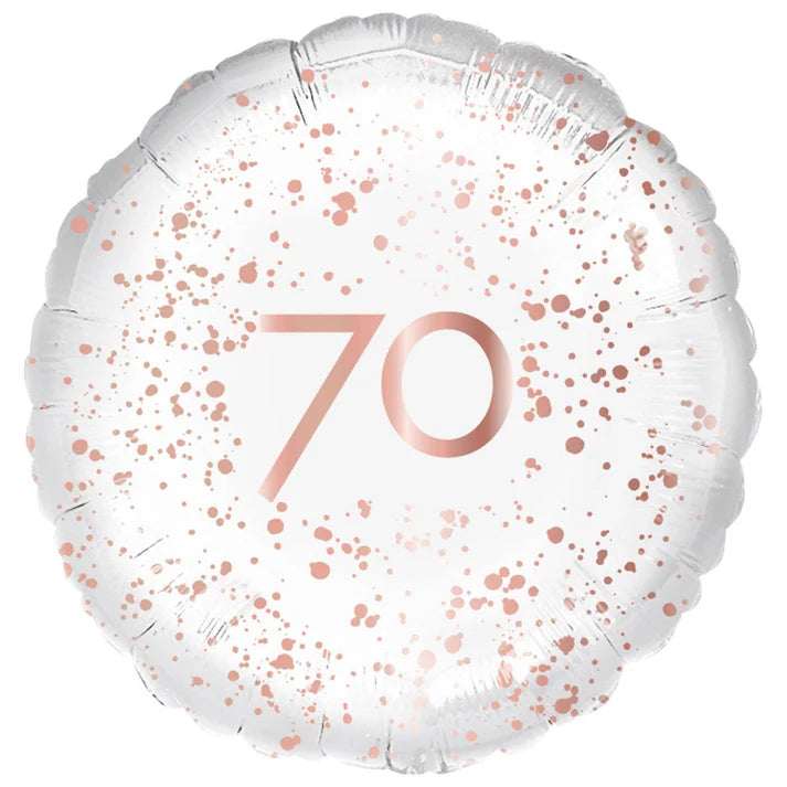 Rose Gold 70th Birthday Balloon I 70th Birthday Party Supplies I My Dream Party Shop UK